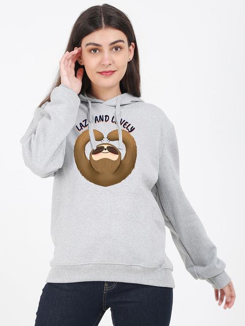 hooded neck graphic sweatshirt - 17971646 - Very Small Image - 1