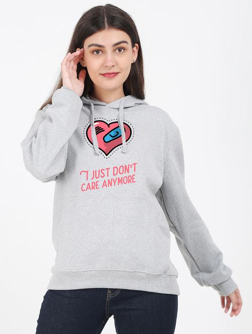 hooded neck graphic sweatshirt - 17971665 - Very Small Image - 1