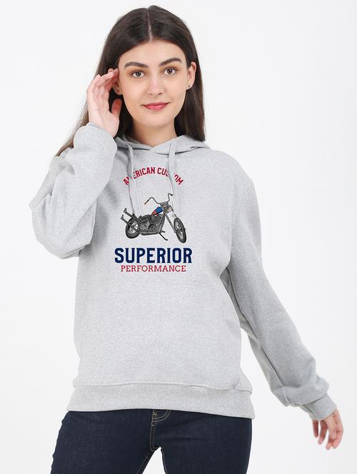 hooded neck graphic sweatshirt - 17971667 - Very Small Image - 1