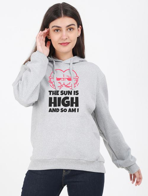 hooded neck graphic sweatshirt - 17971669 - Very Small Image - 1