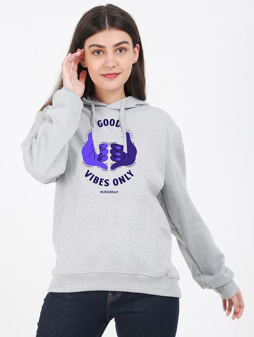 hooded neck graphic sweatshirt - 17971679 - Very Small Image - 1