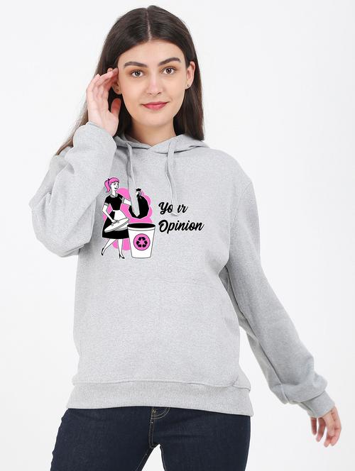 hooded neck graphic sweatshirt - 17971682 - Very Small Image - 1