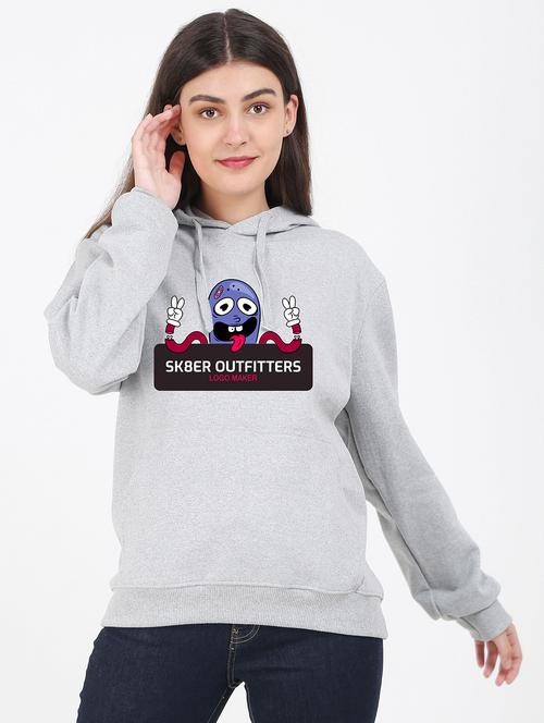 hooded neck graphic sweatshirt - 17971699 - Very Small Image - 1
