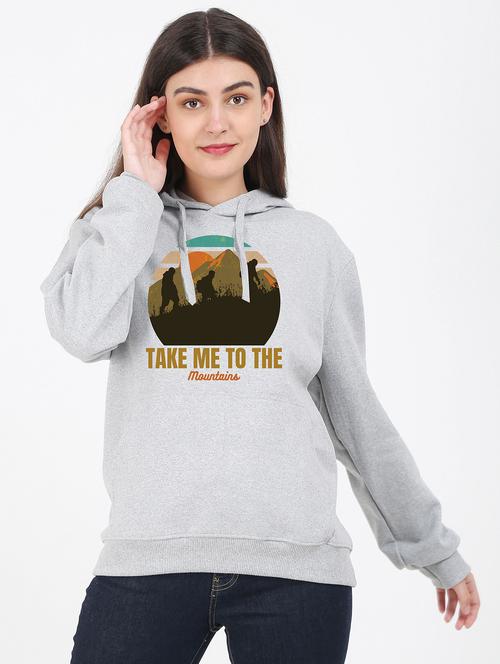 hooded neck graphic sweatshirt - 17971717 - Very Small Image - 1