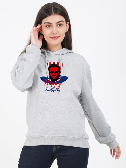 hooded neck graphic sweatshirt - 17971767 - Very Small Image - 1