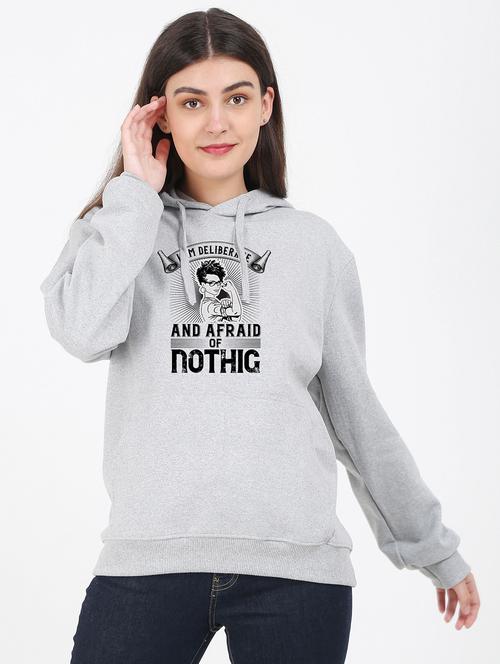 hooded neck graphic sweatshirt - 17971772 - Very Small Image - 1
