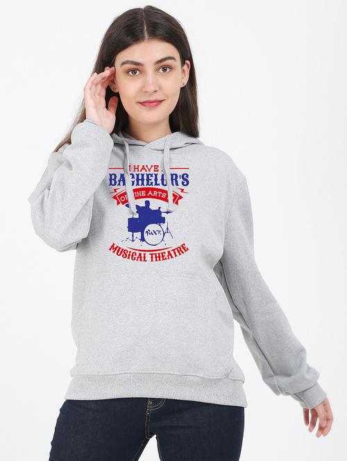 hooded neck graphic sweatshirt - 17971780 - Very Small Image - 1