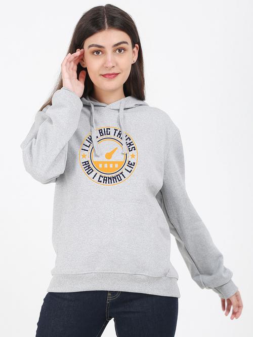 hooded neck graphic sweatshirt - 17971785 - Very Small Image - 1