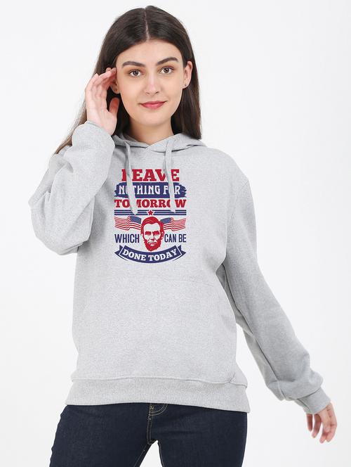 hooded neck graphic sweatshirt - 17971818 - Very Small Image - 1