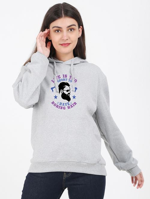 hooded neck graphic sweatshirt - 17971821 - Very Small Image - 1