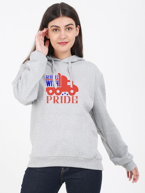 hooded neck graphic sweatshirt - 17971849 - Very Small Image - 1