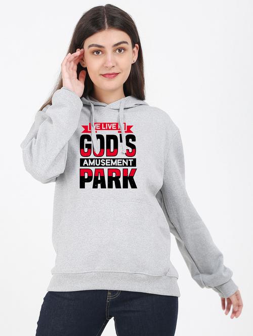 hooded neck graphic sweatshirt - 17971881 - Very Small Image - 1