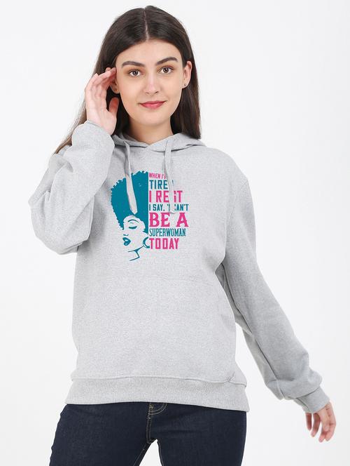hooded neck graphic sweatshirt - 17971888 - Very Small Image - 1