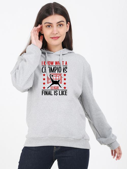 hooded neck graphic sweatshirt - 17971905 - Very Small Image - 1