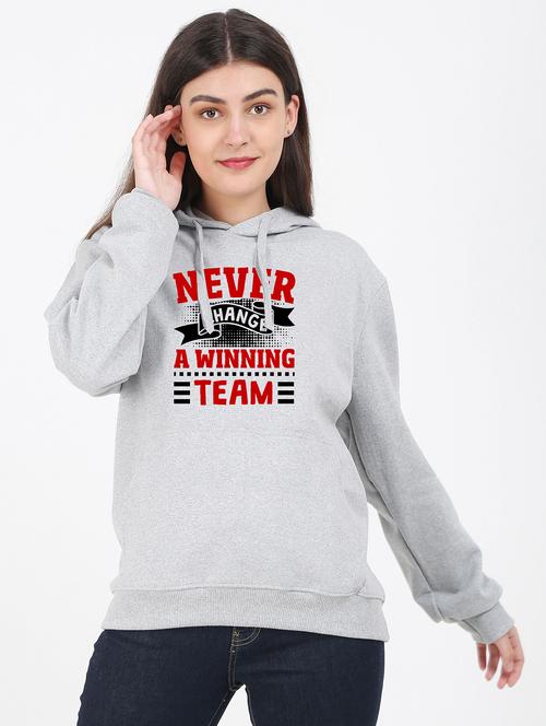 hooded neck graphic sweatshirt - 17971910 - Very Small Image - 1