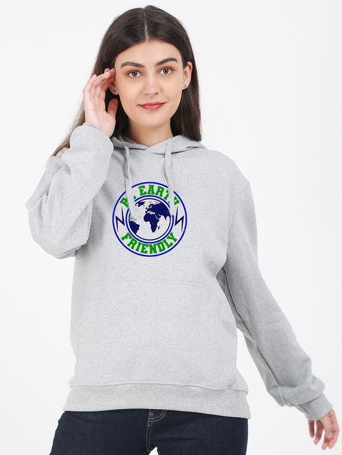 hooded neck graphic sweatshirt - 17971956 - Very Small Image - 1