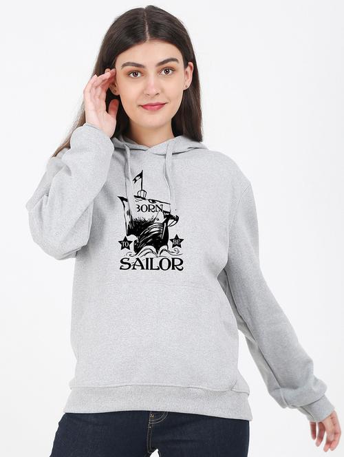 hooded neck graphic sweatshirt - 17971965 - Very Small Image - 1