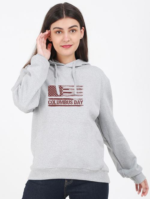 hooded neck graphic sweatshirt - 17971980 - Very Small Image - 1