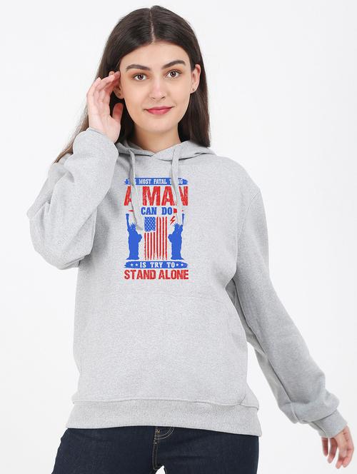 hooded neck graphic sweatshirt - 17972070 - Very Small Image - 1