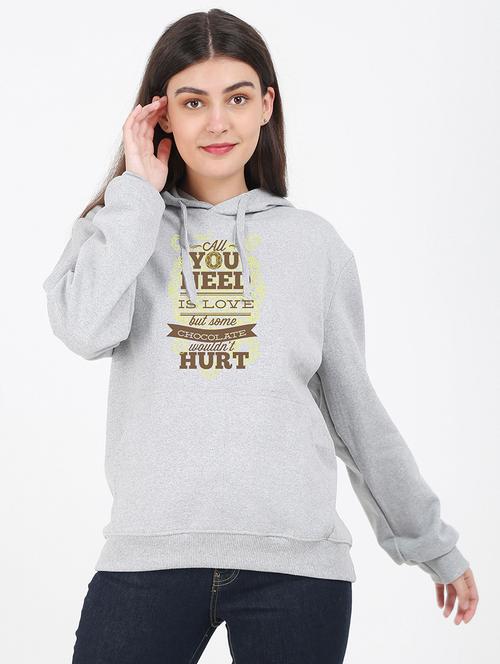 hooded neck graphic sweatshirt - 17972213 - Very Small Image - 1