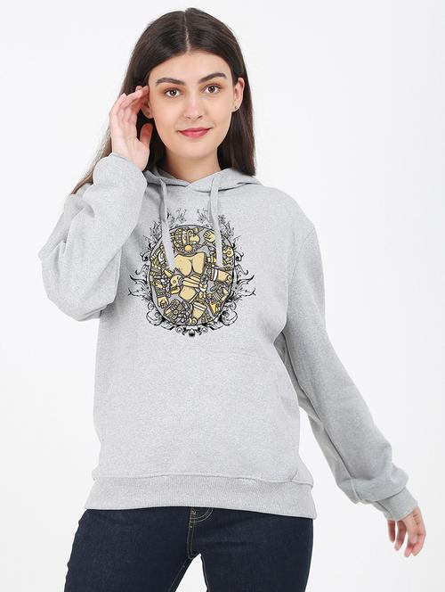 hooded neck graphic sweatshirt - 17972224 - Very Small Image - 1