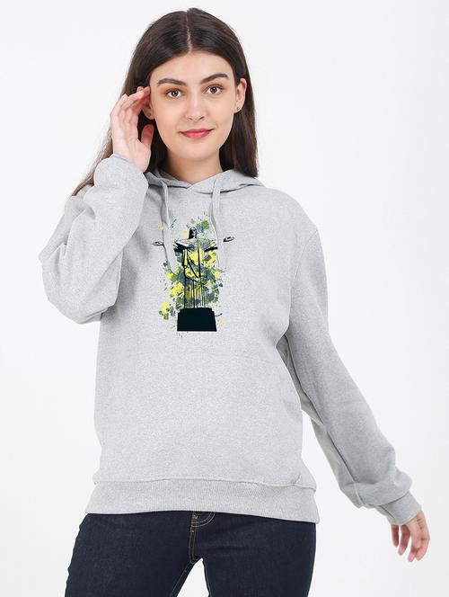 hooded neck graphic sweatshirt - 17972244 - Very Small Image - 1