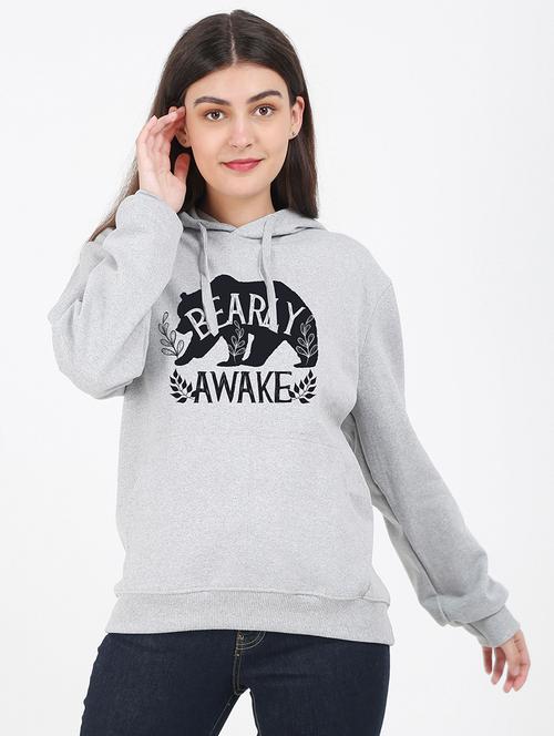 hooded neck graphic sweatshirt - 17972254 - Very Small Image - 1