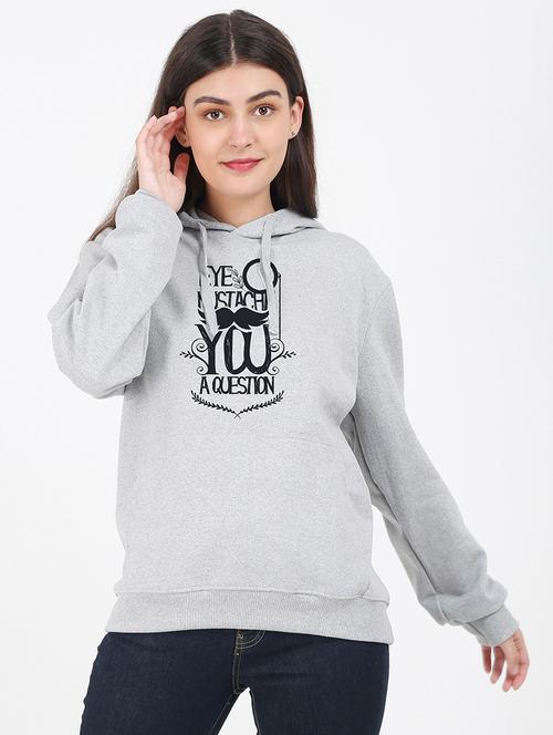 hooded neck graphic sweatshirt - 17972259 - Very Small Image - 1