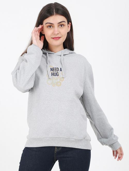 hooded neck graphic sweatshirt - 17972273 - Very Small Image - 1