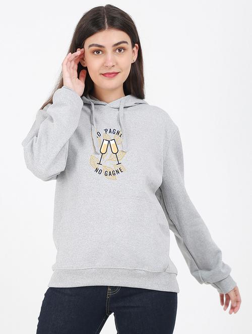 hooded neck graphic sweatshirt - 17972282 - Very Small Image - 1
