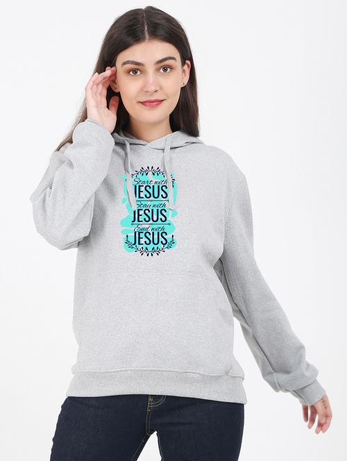 hooded neck graphic sweatshirt - 17972286 - Very Small Image - 1