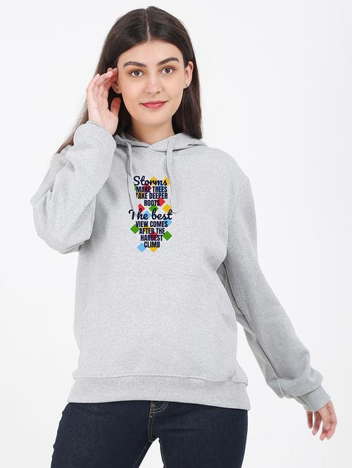 hooded neck graphic sweatshirt - 17972287 - Very Small Image - 1