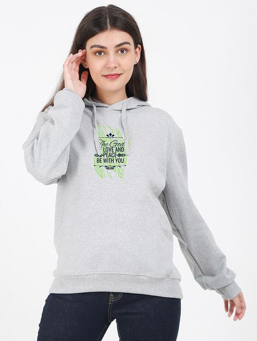 hooded neck graphic sweatshirt - 17972288 - Very Small Image - 1