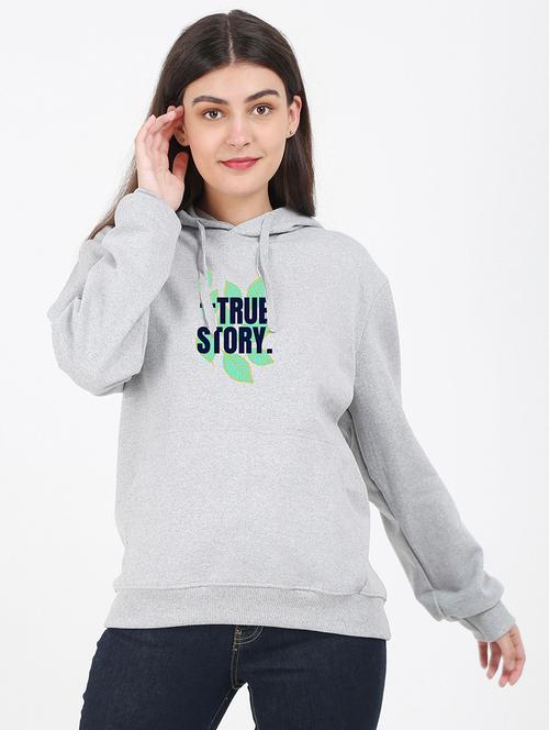 hooded neck graphic sweatshirt - 17972289 - Very Small Image - 1