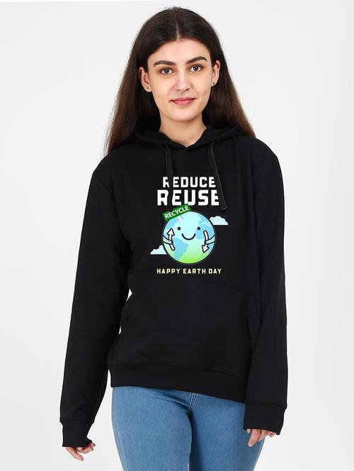 hooded neck graphic sweatshirt - 17972345 - Very Small Image - 1