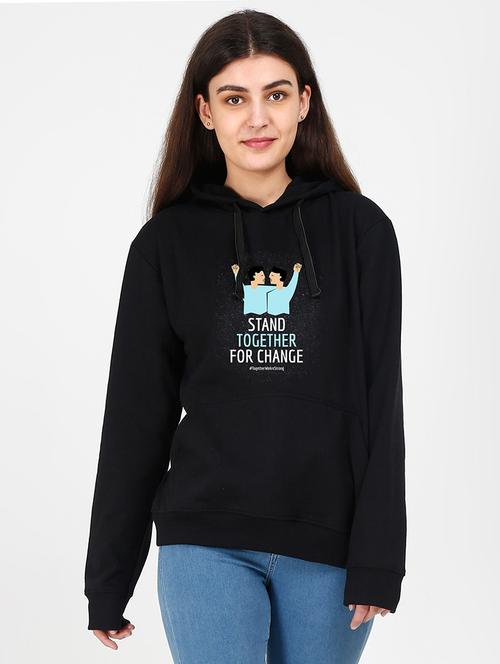 hooded neck graphic sweatshirt - 17972367 - Very Small Image - 1