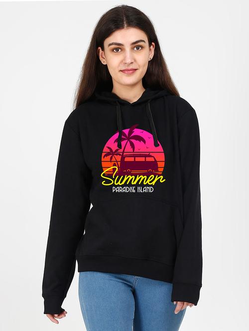 hooded neck graphic sweatshirt - 17972378 - Very Small Image - 1