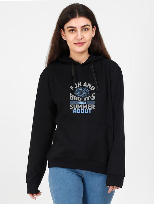 hooded neck graphic sweatshirt - 17972455 - Very Small Image - 1