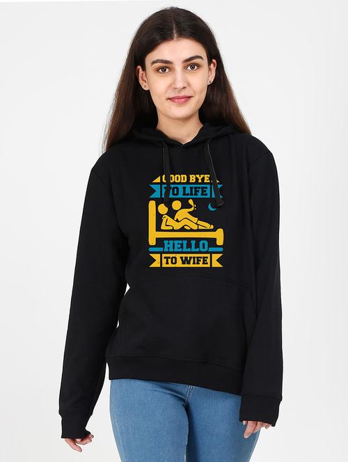 hooded neck graphic sweatshirt - 17972458 - Very Small Image - 1