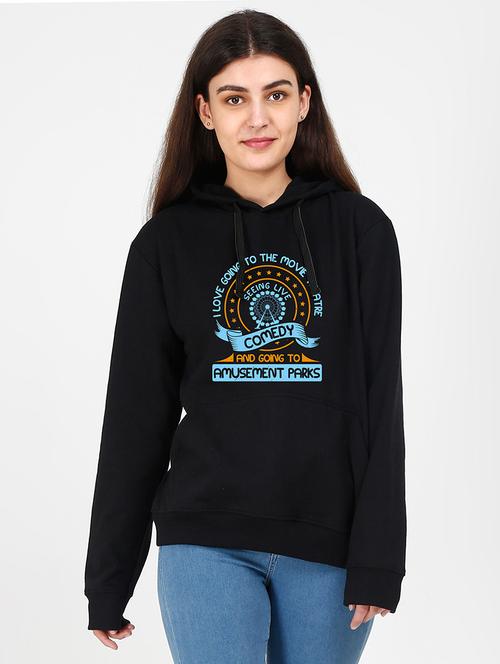 hooded neck graphic sweatshirt - 17972513 - Very Small Image - 1