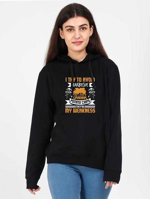 hooded neck graphic sweatshirt - 17972522 - Very Small Image - 1