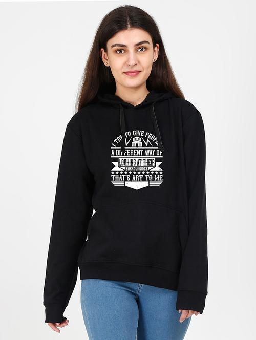 hooded neck graphic sweatshirt - 17972523 - Very Small Image - 1