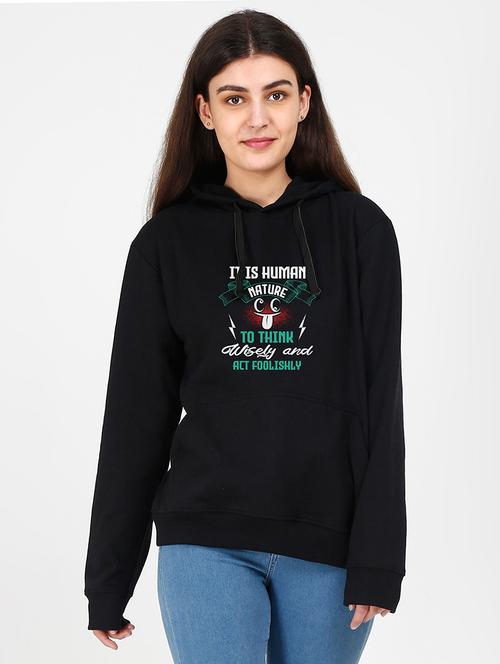 hooded neck graphic sweatshirt - 17972550 - Very Small Image - 1