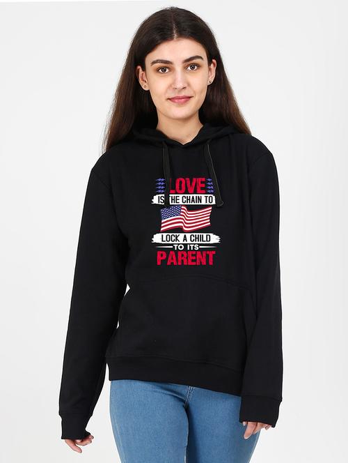 hooded neck graphic sweatshirt - 17972592 - Very Small Image - 1