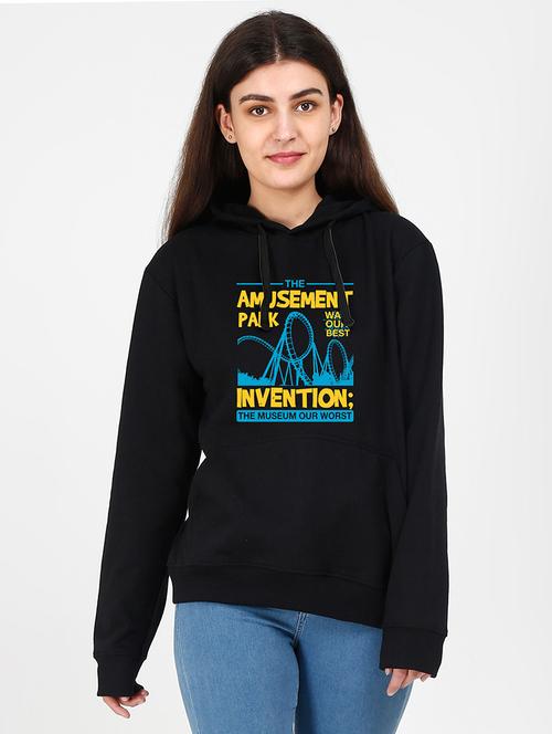 hooded neck graphic sweatshirt - 17972673 - Very Small Image - 1