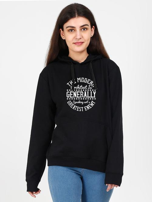 hooded neck graphic sweatshirt - 17972690 - Very Small Image - 1