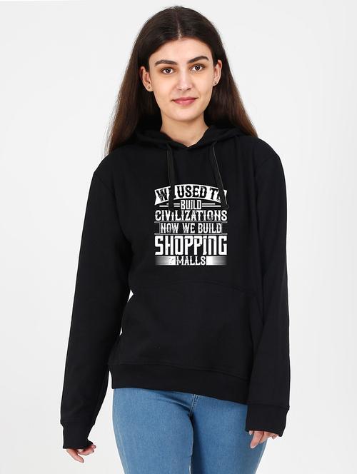 hooded neck graphic sweatshirt - 17972721 - Very Small Image - 1