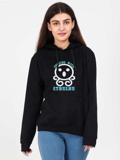 hooded neck graphic sweatshirt - 17972877 - Very Small Image - 1