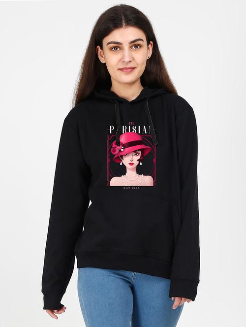 hooded neck graphic sweatshirt - 17972884 - Very Small Image - 1