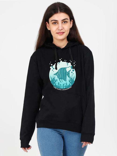 hooded neck graphic sweatshirt - 17972897 - Very Small Image - 1